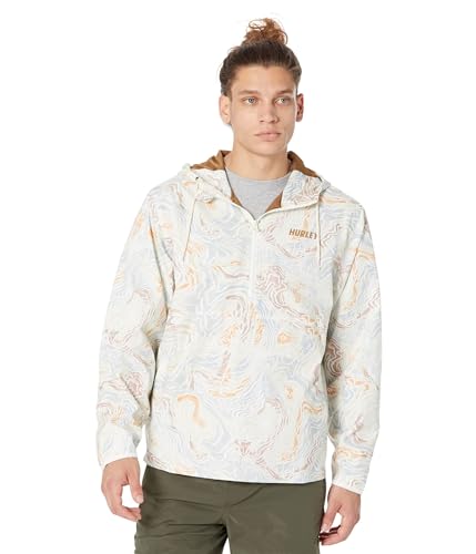 Hurley Męska kurtka Offshore Parka, Ledely Bone, L, Ledwo kość, L