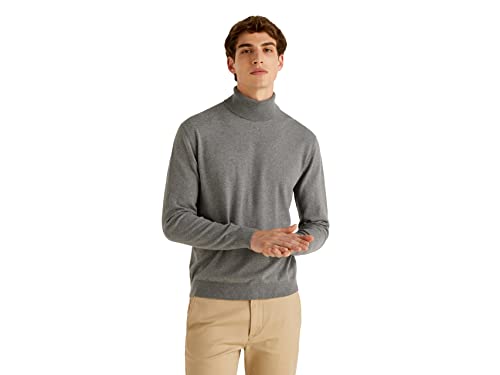 United Colors of Benetton Sweter męski, Ciemnoszary 507, XL