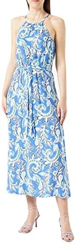ONLY Damska sukienka maxi Onlnova Life S/L Joy Long Dress AOP PTM, Dazzling Blue/Aop: 440 Soft Boho, 46
