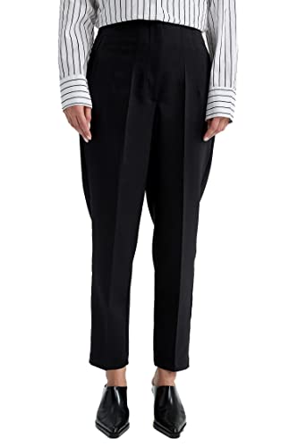 DeFacto Damskie spodnie do biegania z dzianiny na co dzień – standardowy krój, spodnie do joggingu, damskie spodnie do joggingu, dres do joggingu, czarny, 38