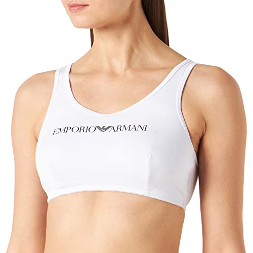 Emporio Armani Biustonosz damski z kultowym logo, biały, XS