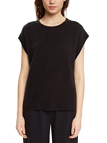 ESPRIT Damski sweter 082EE1I336, 001/czarny, M