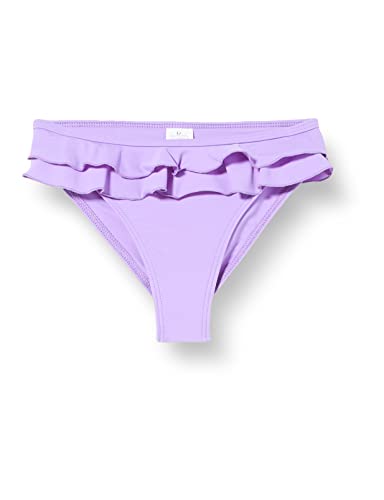 Kostium kąpielowy z wysokim nadrukiem dla niemowląt i bambusa, dziewczęca, liliowy, 4 lata, Fioletowy., 4 jaar