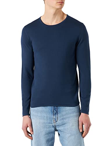 s.Oliver Bernd Freier GmbH & Co. KG Sweter męski, z długim rękawem, niebieski, M, niebieski, M