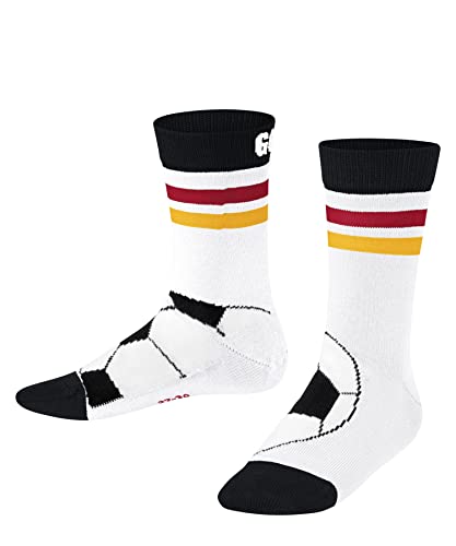 FALKE Uniseks - dzieci Skarpety Active Soccer K SO Bawełna z wzorem 1 Para, Biały (White 2002), 31-34 (7-9 lata)