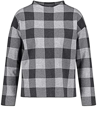 GERRY WEBER Edition Damski sweter 770547-44713, szary w kratkę, 46 (DE)