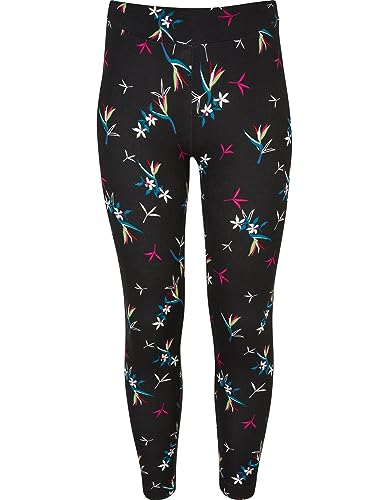Urban Classics Dziecięce legginsy dla dziewczynek Soft AOP, Blackfloret, 134/140 cm