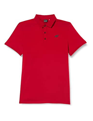 4F Męska koszulka męska TSM355 Tshirt, Red, XL, Sieć, XL
