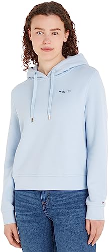 Tommy Hilfiger Bluza z kapturem Sweter Damski, Breezy Blue, XS