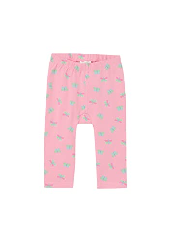s.Oliver Junior Baby Girls Legginsy z nadrukiem na całej powierzchni, różowe, 68, Rosa, 68 cm