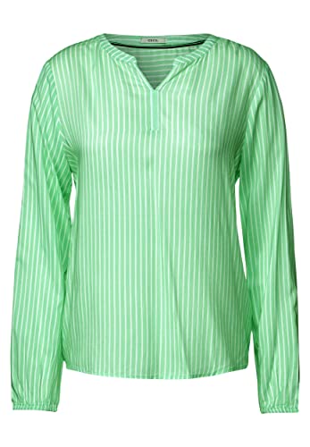 CECIL Damska bluzka z długim rękawem B343698 w paski, Smash Green, XXL, Smash Green, XXL