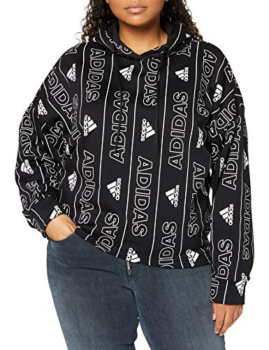 adidas Bluza damska Bos AOP Oh, czarny/biały, XXS