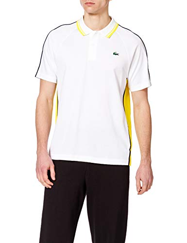 Lacoste Męska koszulka polo, Blanc/Ananas-Marine, XS