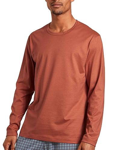 CALIDA RMX Sleep Leisure T-shirt męski, Redwood, Standard, Redwood, 46-48