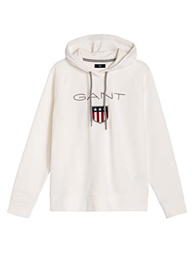 GANT Damska bluza z kapturem Shield Sweat Hoodie, Eggshell, L