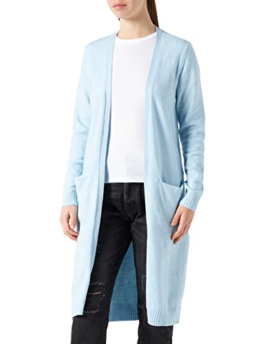 Vila Kobiety Viril Long L/S Knit Cardigan - Noos Kardigan, Kentucky Blue, S
