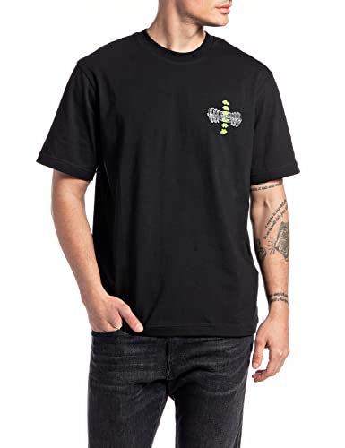 Replay Męski T-shirt M6339, czarny, 3XL
