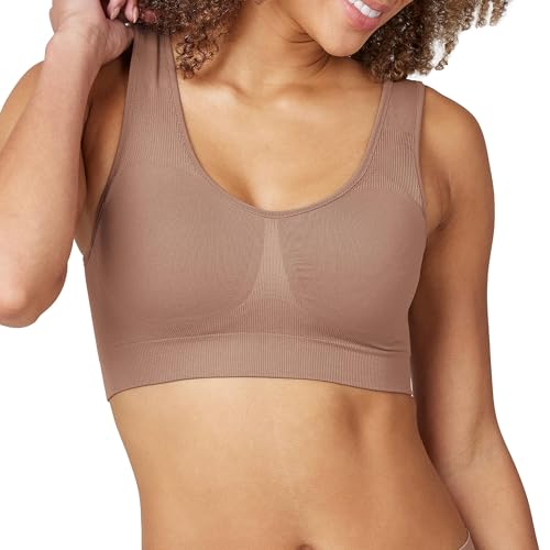 SPANX Breast of Both Worlds Dwustronny komfortowy biustonosz, Kawa z mlekiem/kasztanowy brąz, XS