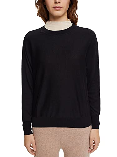 ESPRIT Damski sweter 112EE1I325, 001/czarny, M