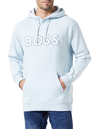 BOSS Welogox Koszulka męska, Otwarty Blue469, XXL