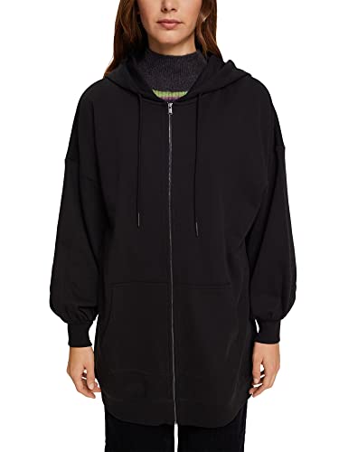 edc by ESPRIT Bluza damska 112CC1J304, 001/BLACK, XS/S