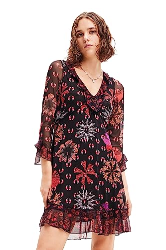 Desigual Sukienka damska Vest_Sharon Di, czarny, S