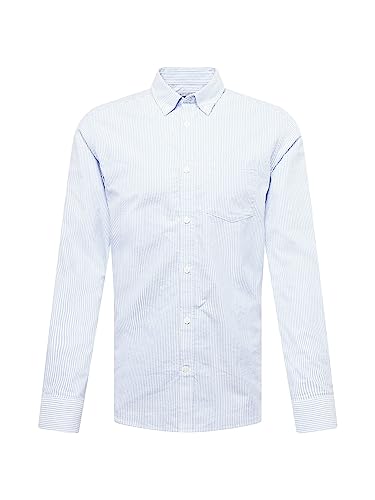 ONLY & SONS Męska koszula rekreacyjna ONSNEIL Slim Fit XS S M L XL XXL biała bawełna, Kaszmir Blue/Stripes:white Stripes, XXL
