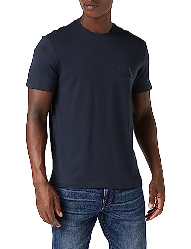 Armani Exchange Męski t-shirt Slim Fit Ax Eagle Tee, grantowy, S