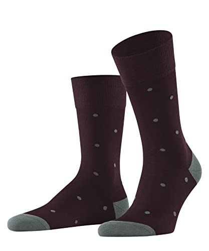FALKE Mężczyźni Skarpety Dot M SO Bawełna z wzorem 1 Para, Czerwony (Barolo 8597), 47-50