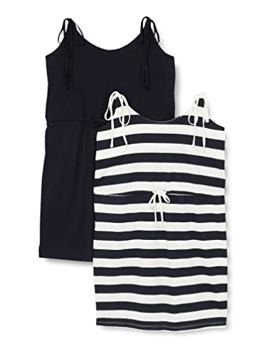 ONLY Women's ONLMAY S/L Singlet Dress JRS 2PK sukienka, Night Sky/Pack: Night Sky Stripe CD. (KIA), L
