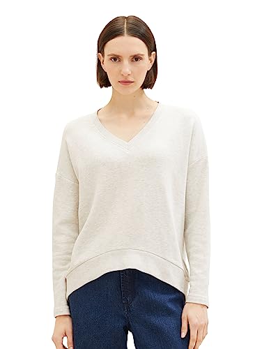 TOM TAILOR Bluza damska, 32398 - Clouds Grey Melange, XL