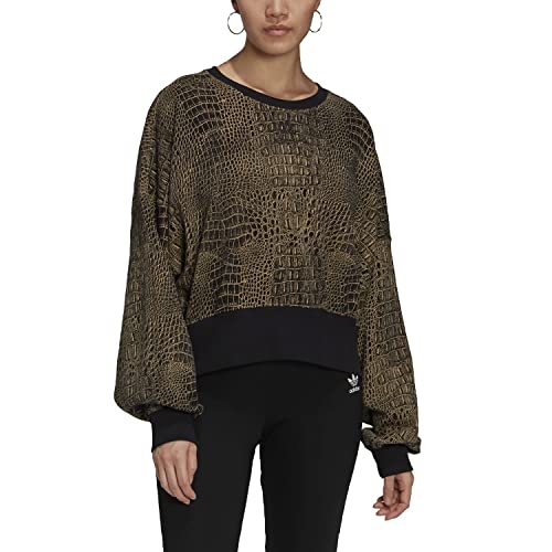 adidas Sweater Długa koszulka damska, Czarny/Beżowy Tone, 30