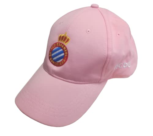 RCD Espanyol Oficjalna czapka klubowa z herbem, unisex, różowa, jeden rozmiar