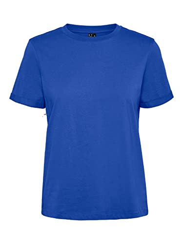 VERO MODA Koszulka damska VMPAULA S/S T NOOS, niebieska (Dazzling Blue), XS