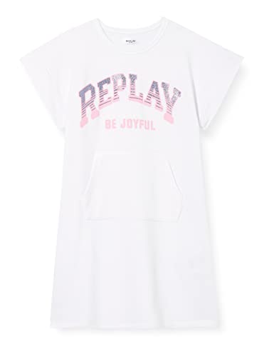 Sukienka Replay dla dziewczynki, Biały, 14 lat