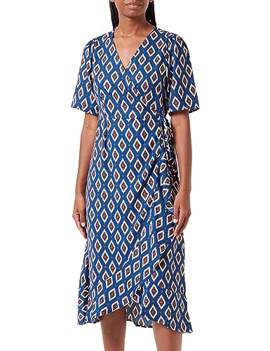 ONLY Damska sukienka Onlleah S/S Wrap Midi Ex Ptm, Surf The Web/Aop: graphic Glam, XS