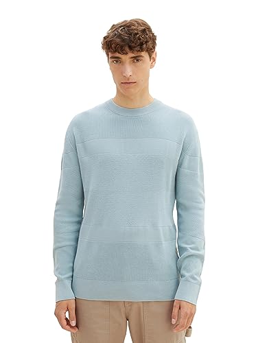 TOM TAILOR Denim sweter męski, 30463 - Dusty Mint Blue, M