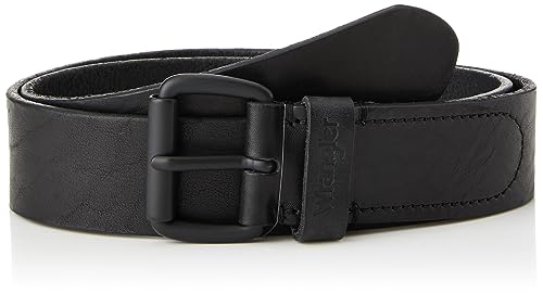 Wrangler Męski pasek z klamrą rolkową, Czarny, 95