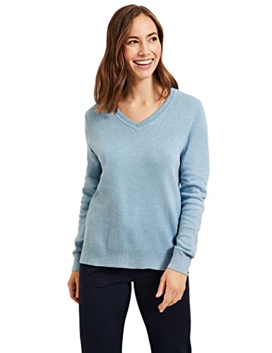 Cecil Damski sweter z dzianiny, Faded Blue Melange, XXL