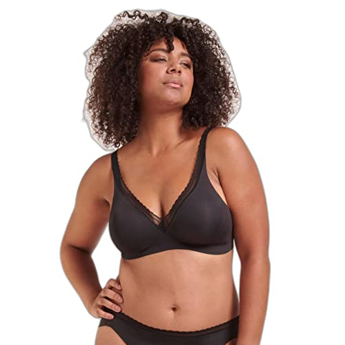 Sloggi Body Adapt Twist T-Shirt Bra wyściełany biustonosz, czarny, M