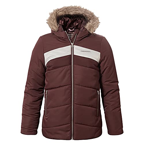 Craghoppers Chłopięca bluza z kapturem Dakota Deep Garnet, 140
