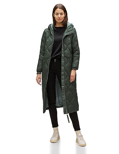 Street One Damska kurtka pikowana A201881, długa, Verdant Green, 44, Verdant Green, 44