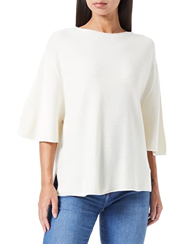 TOM TAILOR Damski Sweter z dzianiny ze strukturą 1032596, 28130 - Soft Buttercream, S