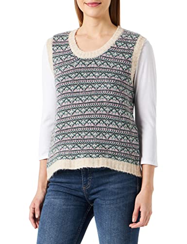 ICHI Damska bluza IHPOVOKE WA Pullunder, 1304011/Oatmeal melanż, XXL