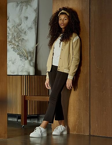 Urban Classics Dziecięce legginsy z wysokim stanem z recyklingu, z wysokim stanem, czarny, 146/152 cm