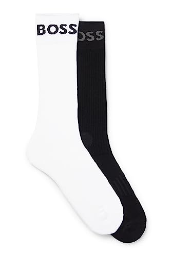 BOSS Męskie skarpety 2P RS Sport Col CC Regular Socks, czarne, 39-42, czarny, 42 EU
