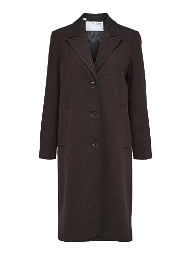 SELECTED FEMME Damski płaszcz wełniany, jednorzędowy, Java, 36