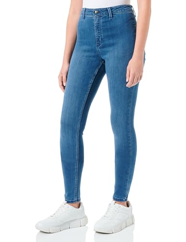 Q/S by s.Oliver Damskie spodnie jeansowe, Sadie High Rise Skinny Leg Blue 42, niebieski, 42W / 30L