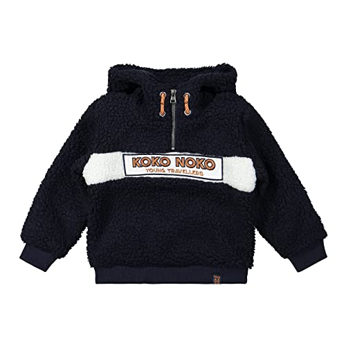 Koko Noko Bluza chłopięca, Granatowy + Off White, 0 miesięcy