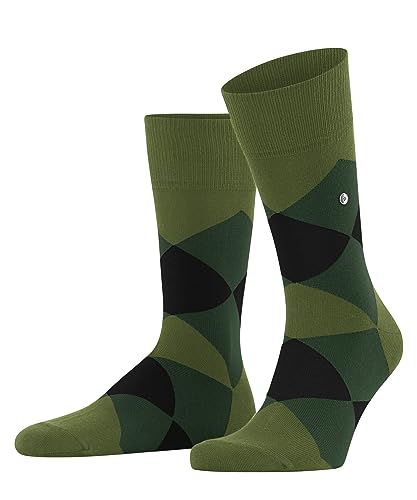 Burlington Mężczyźni Clyde M SO Organiczna Bawełna z wzorem 1 Para, Zielony (Cactus 7684), 46-50